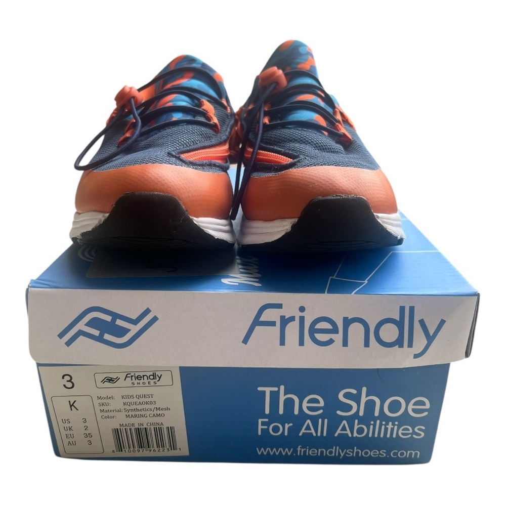 Friendly Kids Quest‎ Marine Camo Sneakers Size 3